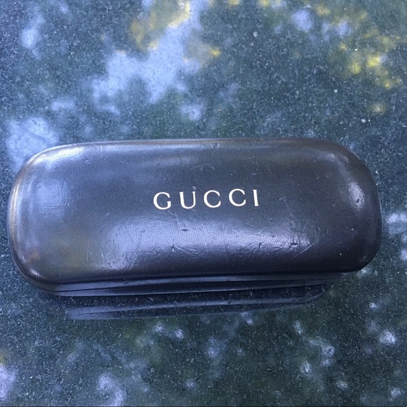 Gucci Sun glasses case black hard shell